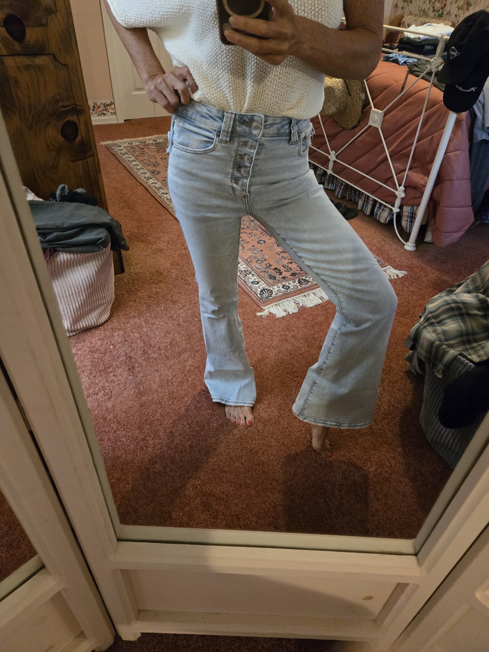 American Eagle Outfitters Light Wash Bootcut Jeans